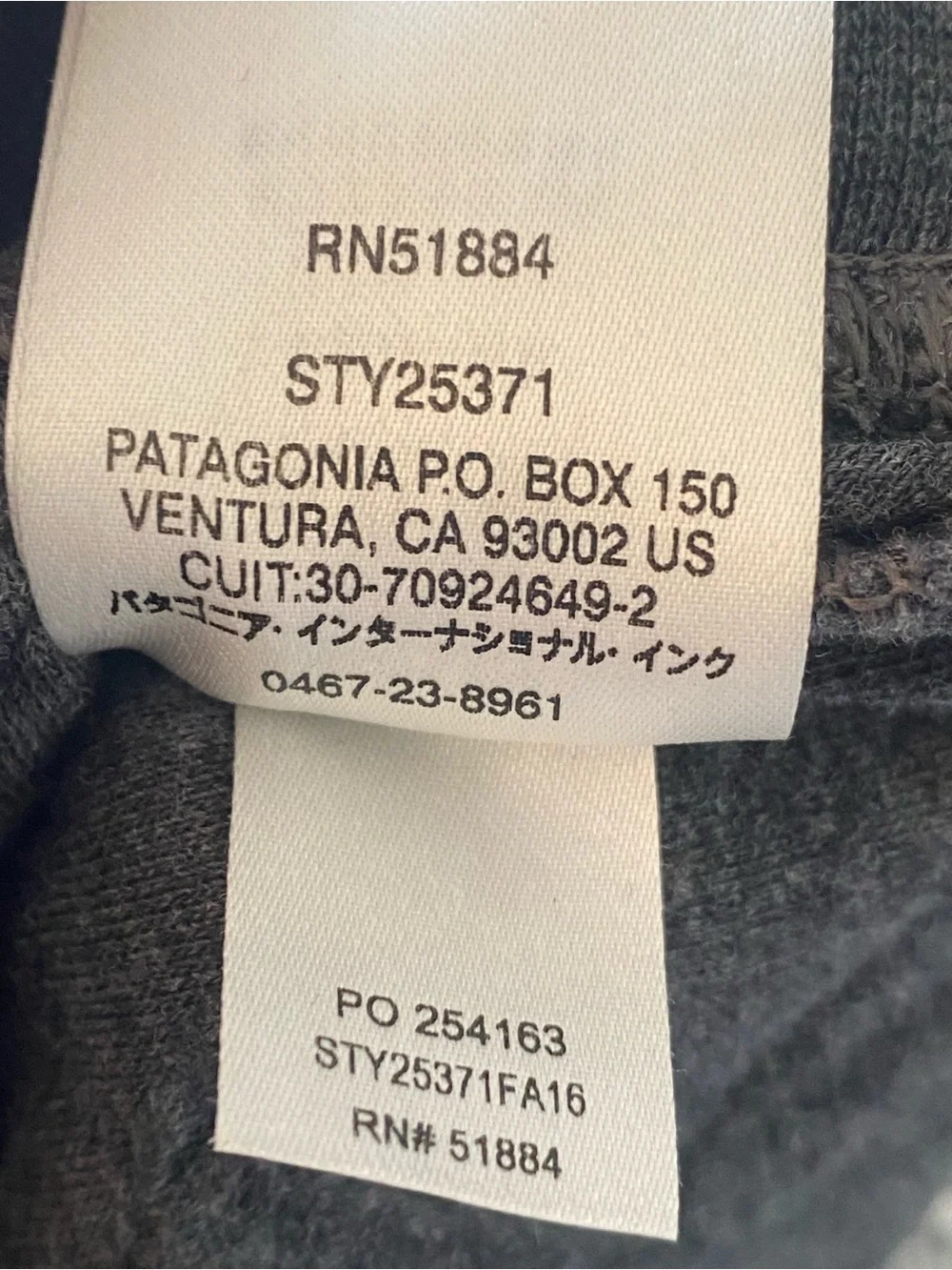 Patagonia men organic
